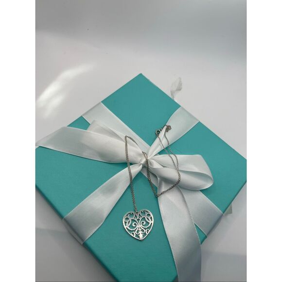 Tiffany & Co. Sterling Silver Enchant Heart Necklace - 20” - Picture 12 of 16